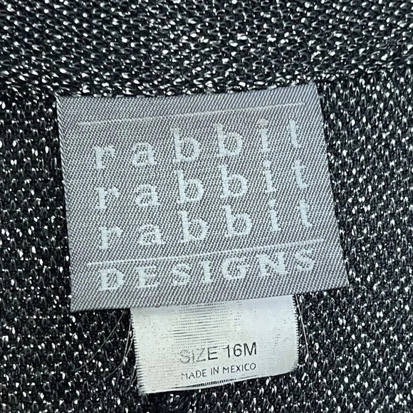 Rabbit‎ Rabbit Rabbit Designs Coat Button Front Dressy Sparkly Formal Old Money - Picture 7 of 8